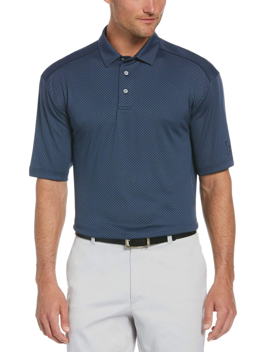 Men's Mini Argyle Jacquard Polo
