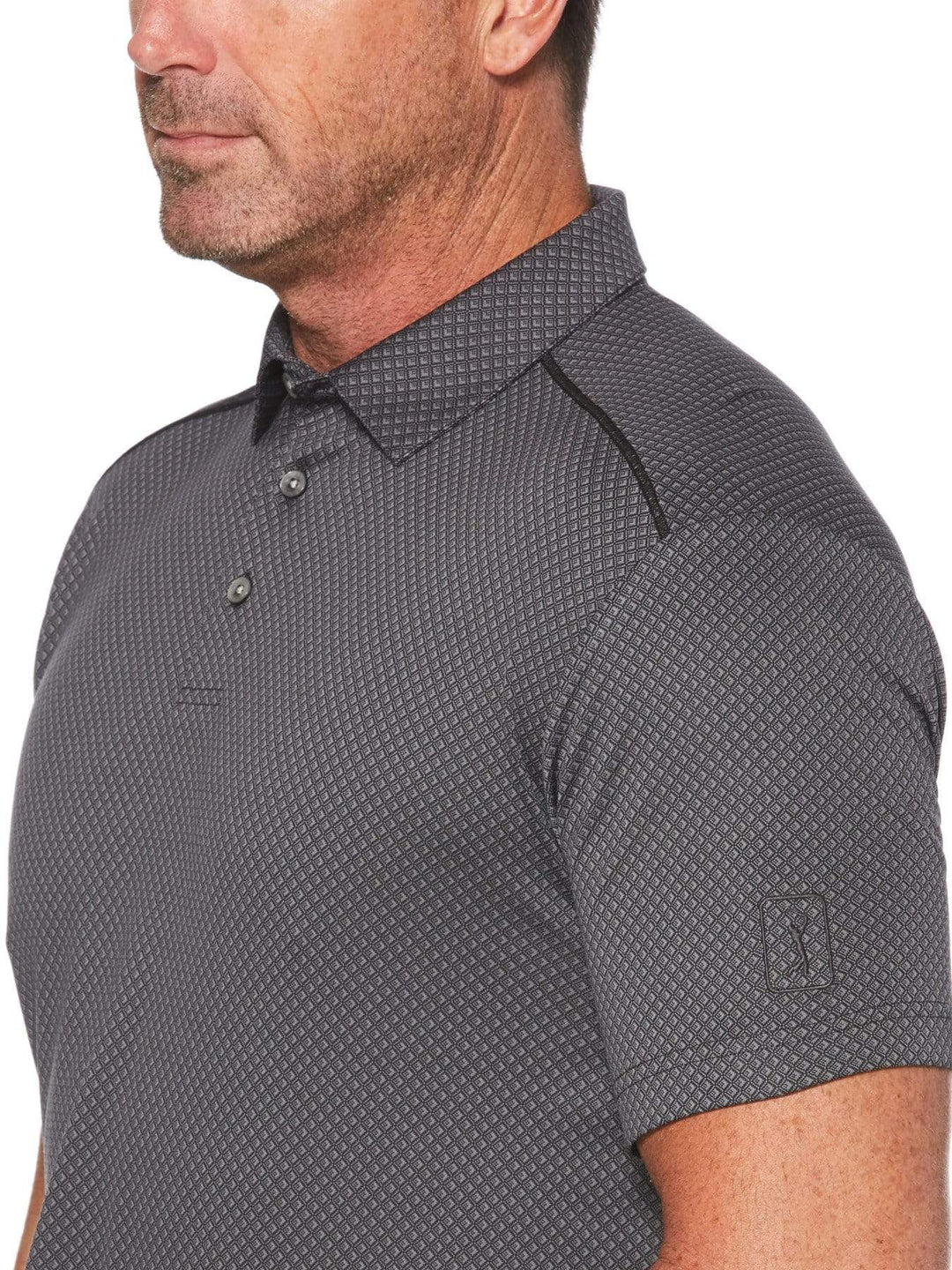 Men's Mini Argyle Jacquard Polo