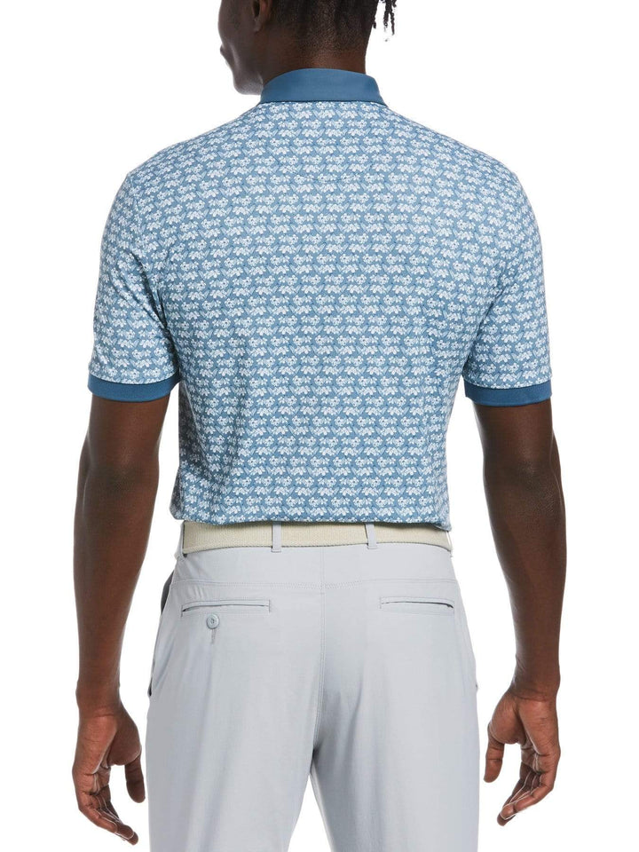 Men's Mini Floral Print Golf Polo