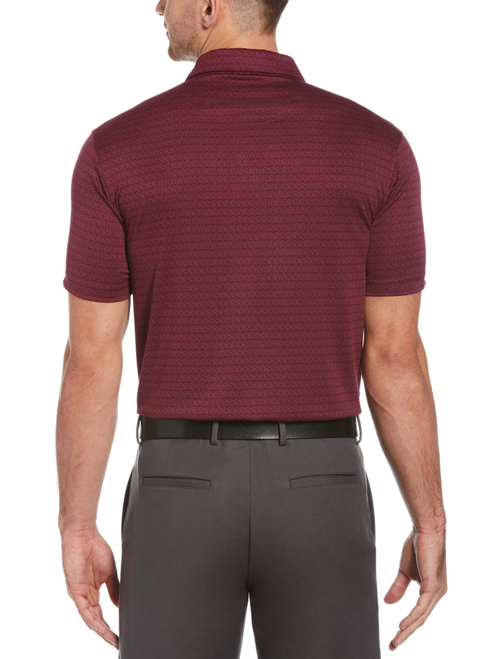Men's Mini Grid Heather Golf Polo