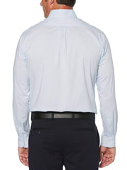Men's Mini Grid Woven Shirt Polo