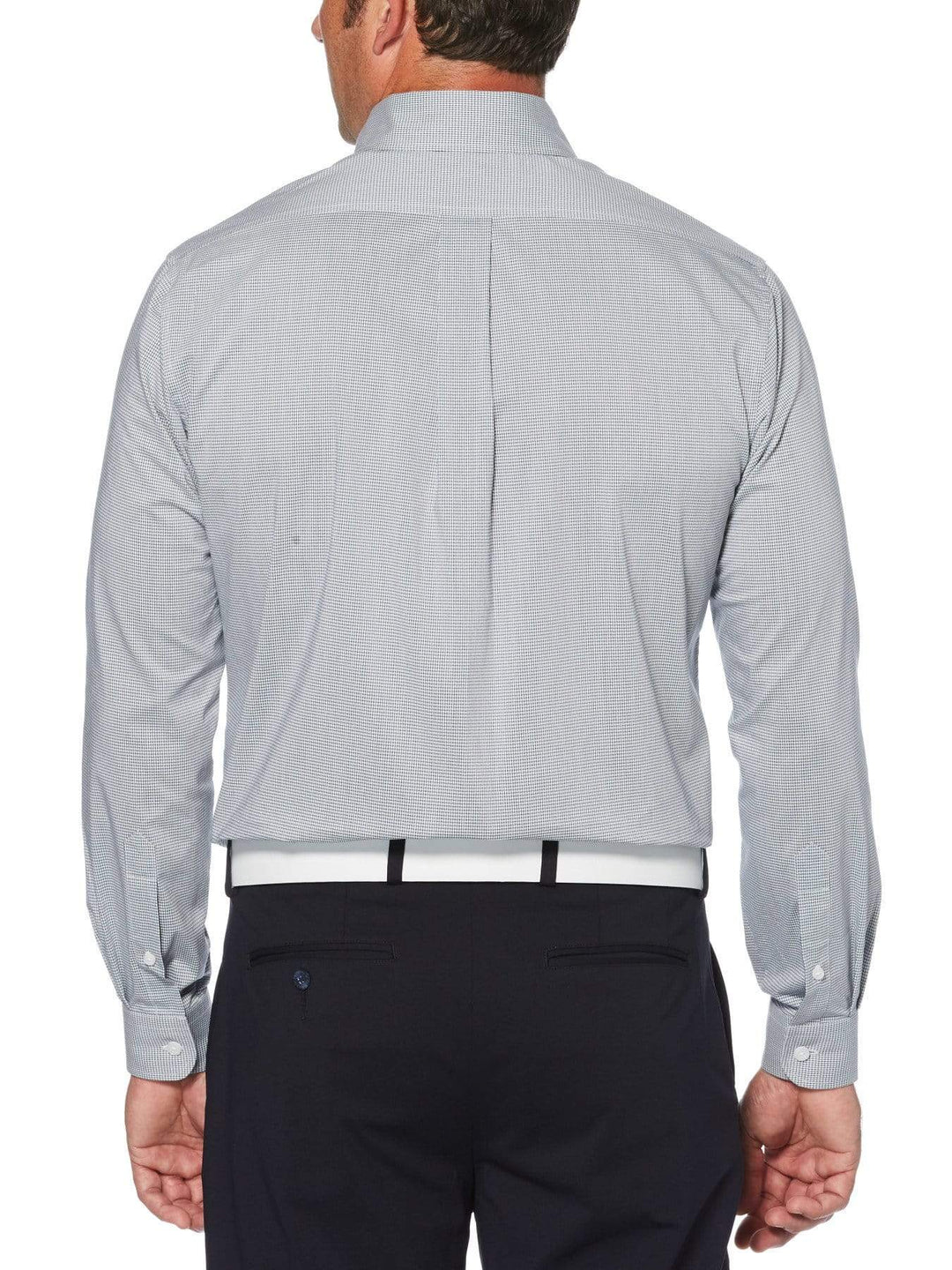 Men's Mini Grid Woven Shirt Polo