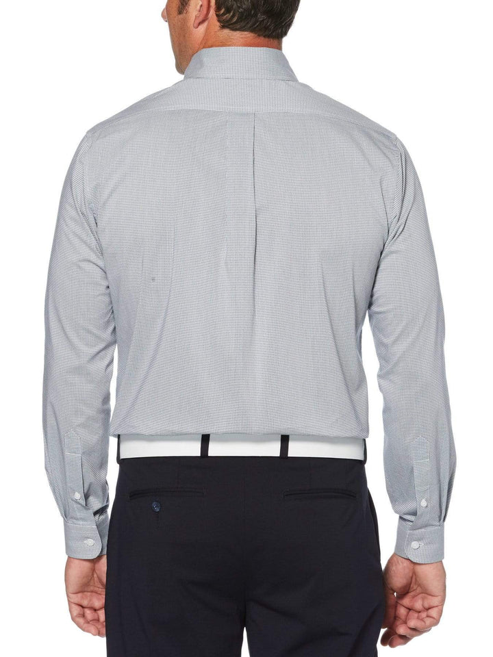 Men's Mini Grid Woven Shirt Polo