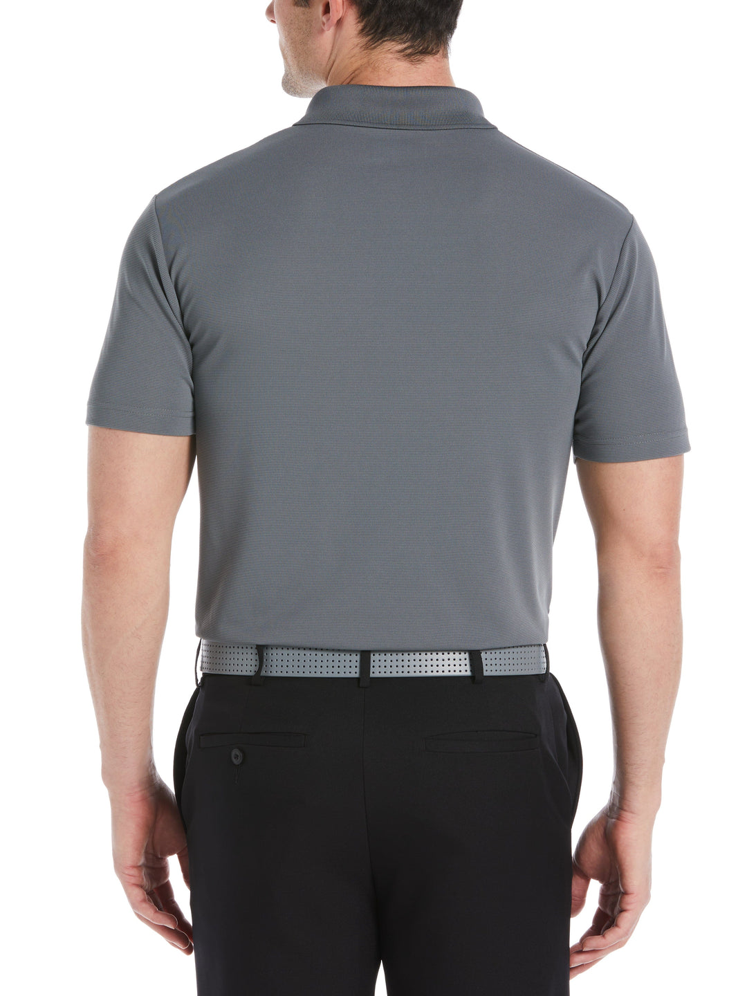 Mini Ottoman Solid Textured Golf Polo (Quiet Shade) 