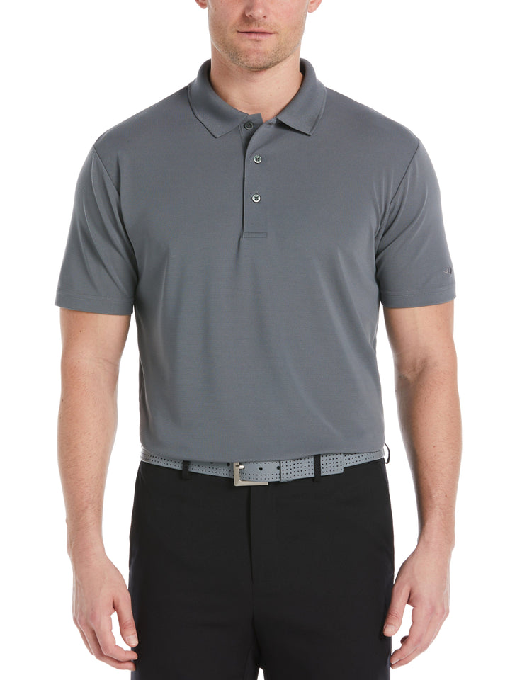Mini Ottoman Solid Textured Golf Polo (Quiet Shade) 