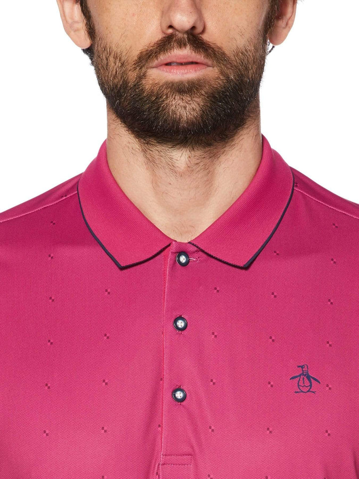 Men's Mini Texture Golf Polo
