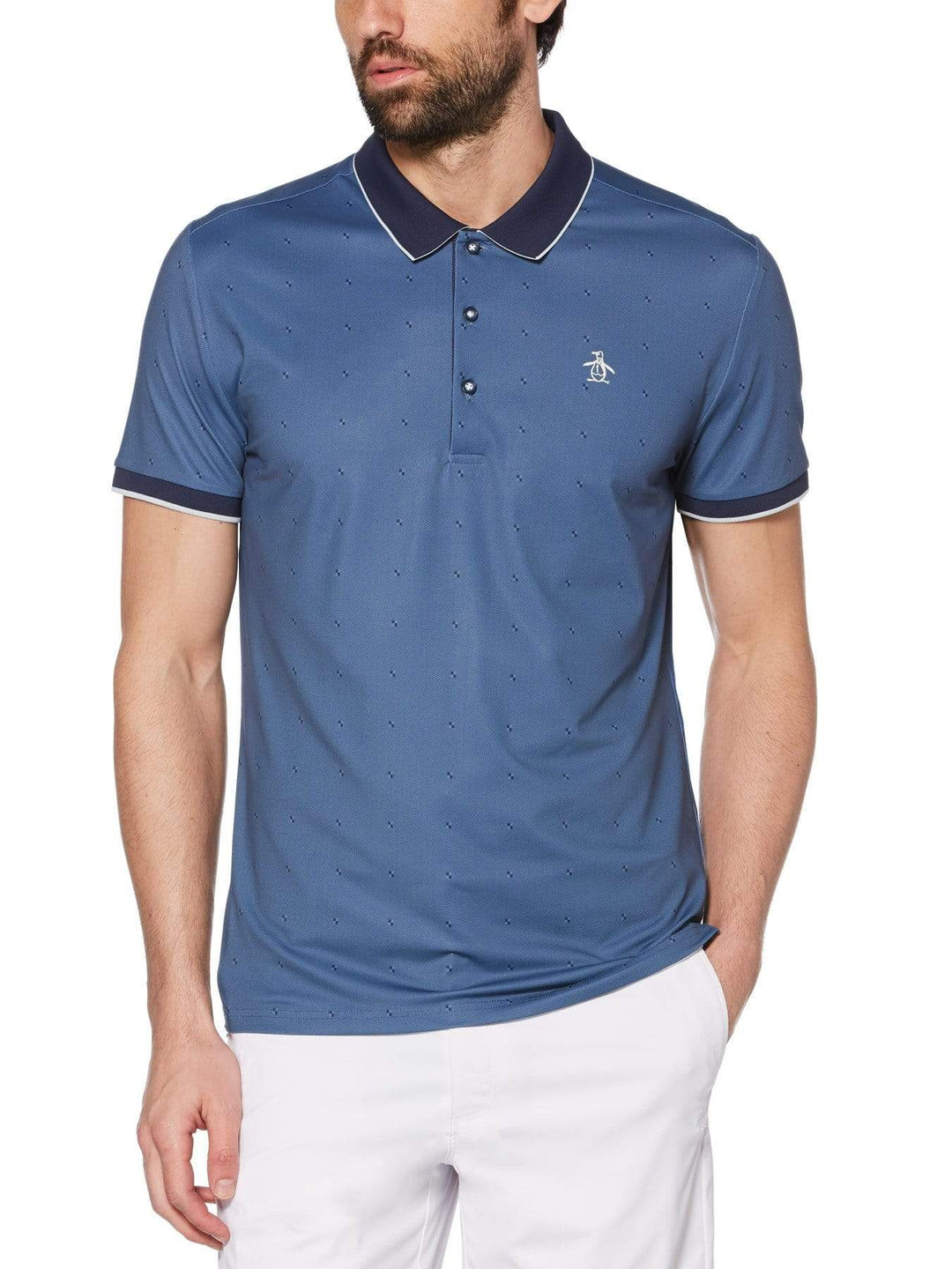 Men's Mini Texture Golf Polo