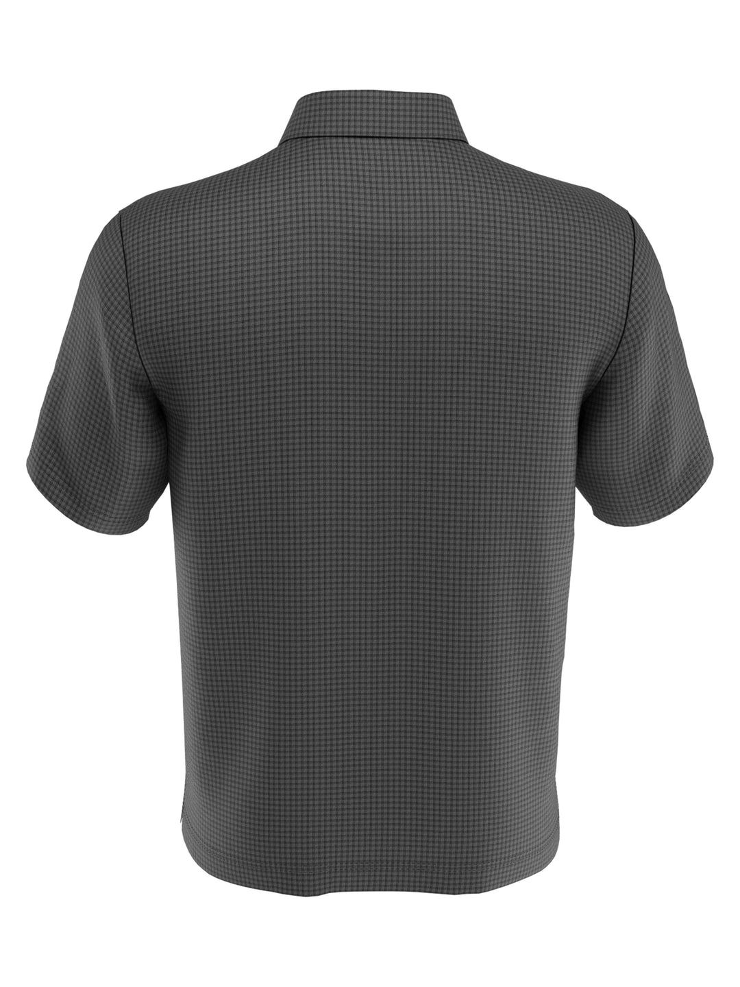 Men's Mini Windowpane Heathered Golf Polo