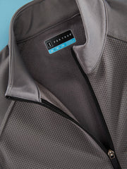 Men's Mixed Texture Fleece Golf Vest