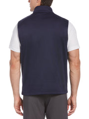 Men's Mixed Texture Fleece Golf Vest