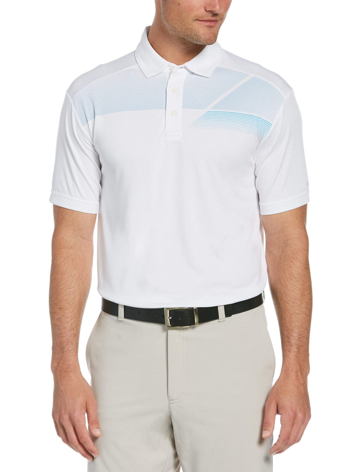 Men's Monochromatic Stripe Polo