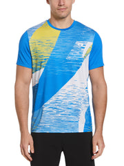 Multicolor Space Dye Tennis Tee (Electric Bl Lemonade) 