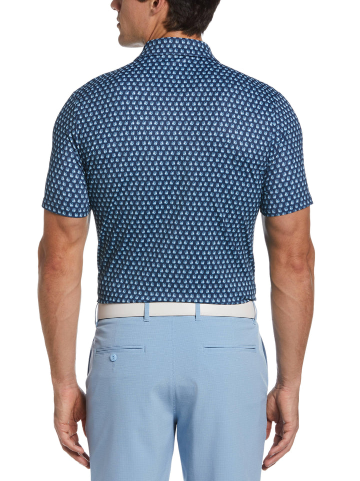 Men's Novelty Old Fashioned Print Golf Polo