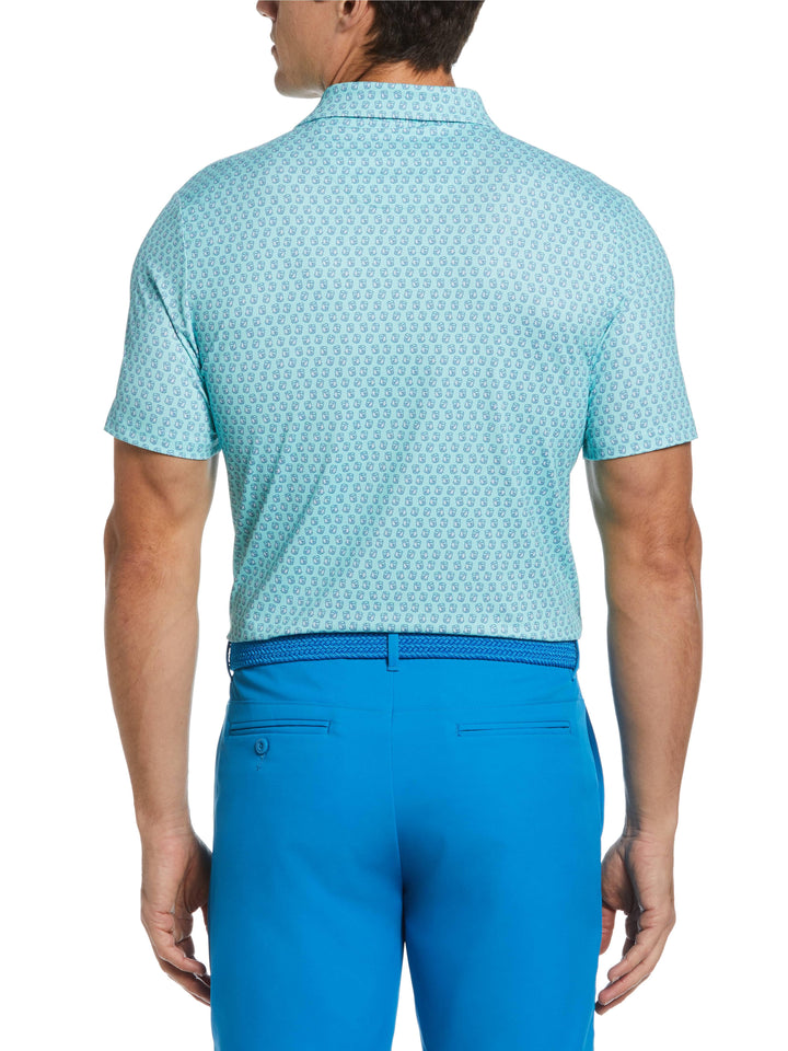 Men's Novelty Old Fashioned Print Golf Polo