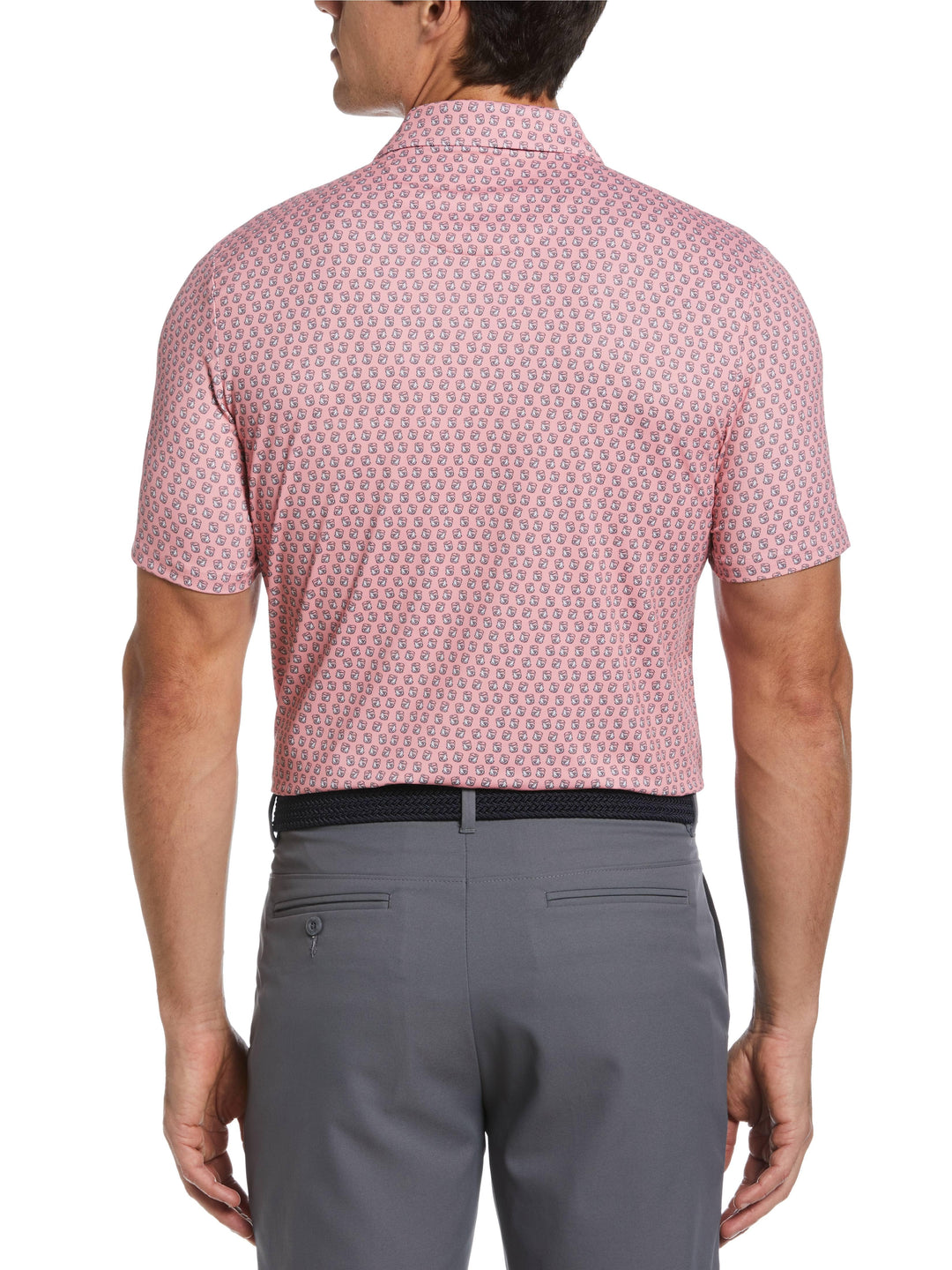 Men's Novelty Old Fashioned Print Golf Polo