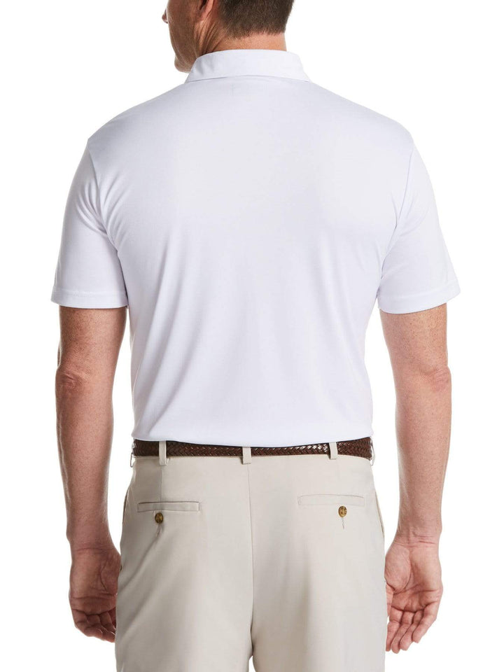 Men's Ombre Fade Chest Print Polo