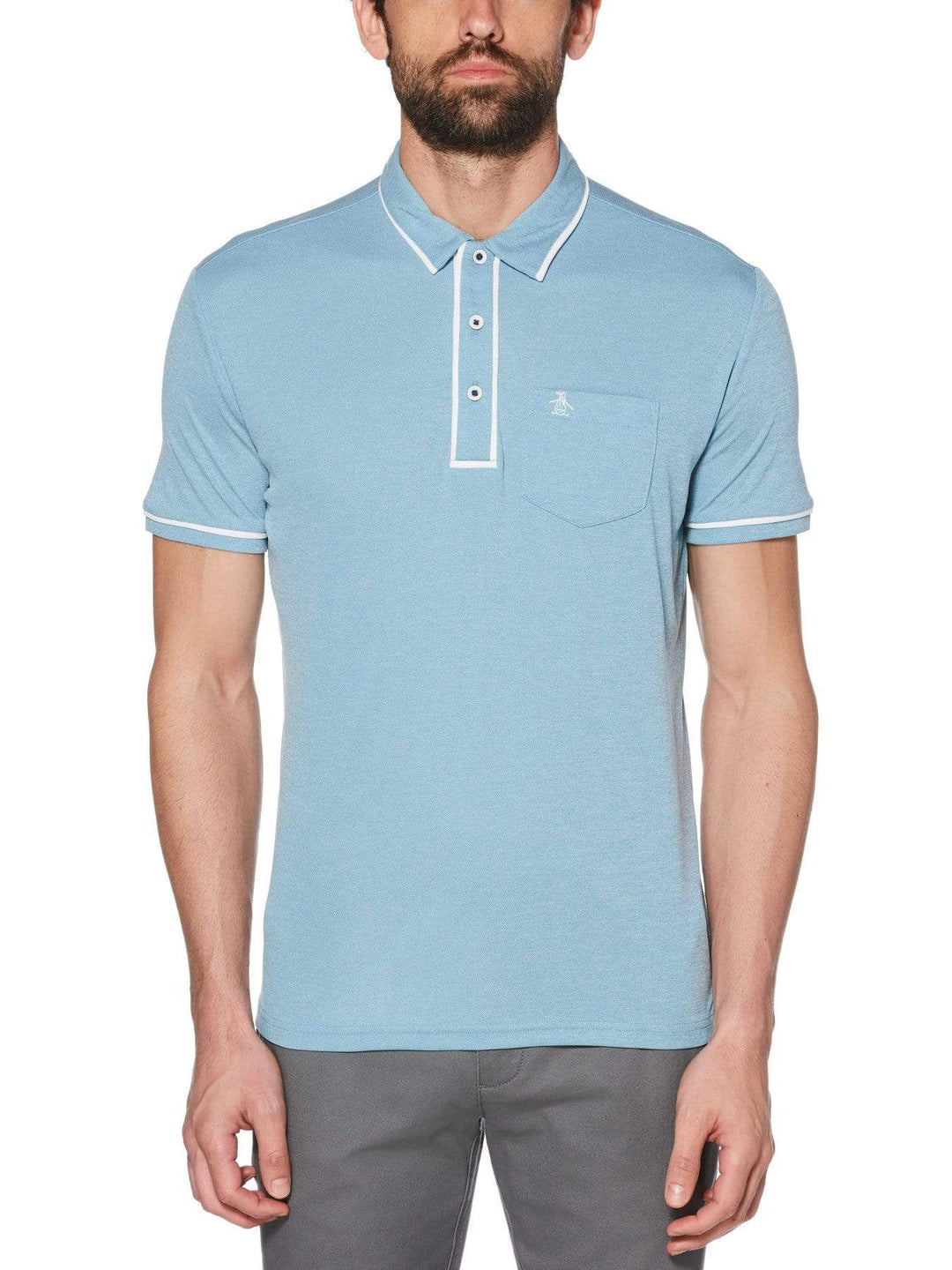 Men's Oxford Texture Golf Polo