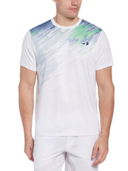 Men's Paint Splatter Printed Tennis Tee