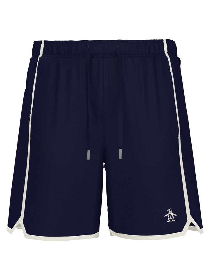 Performance Color Block 7" Inseam Tennis Short with Lining (Black Iris) 