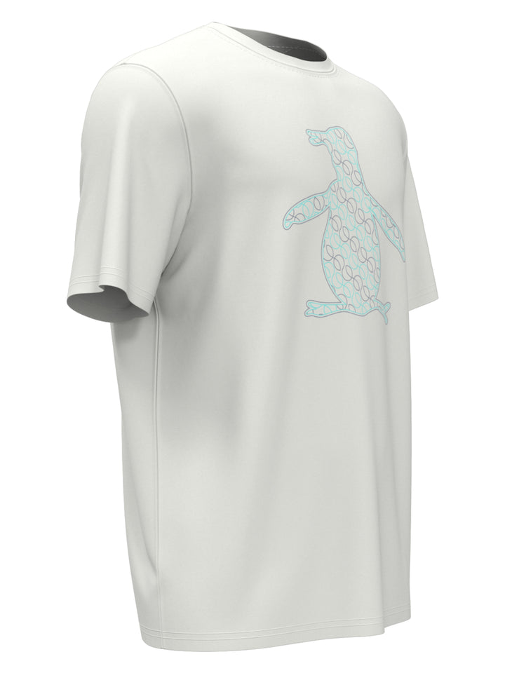 Pete Peformance Printed Tennis Tee (Bright White) 