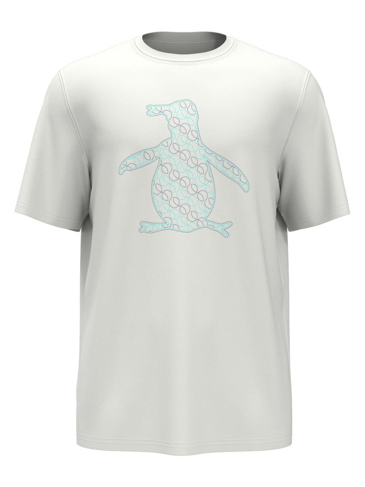 Pete Peformance Printed Tennis Tee (Bright White) 