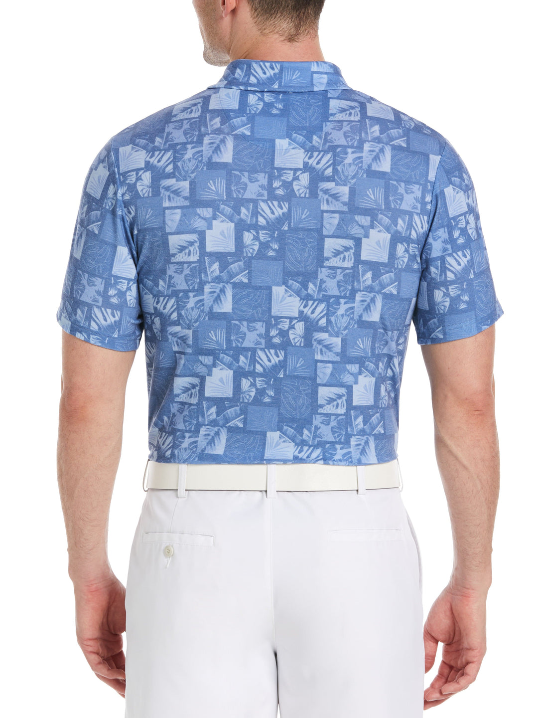 Men's Photoreal Tropical Print Golf Polo