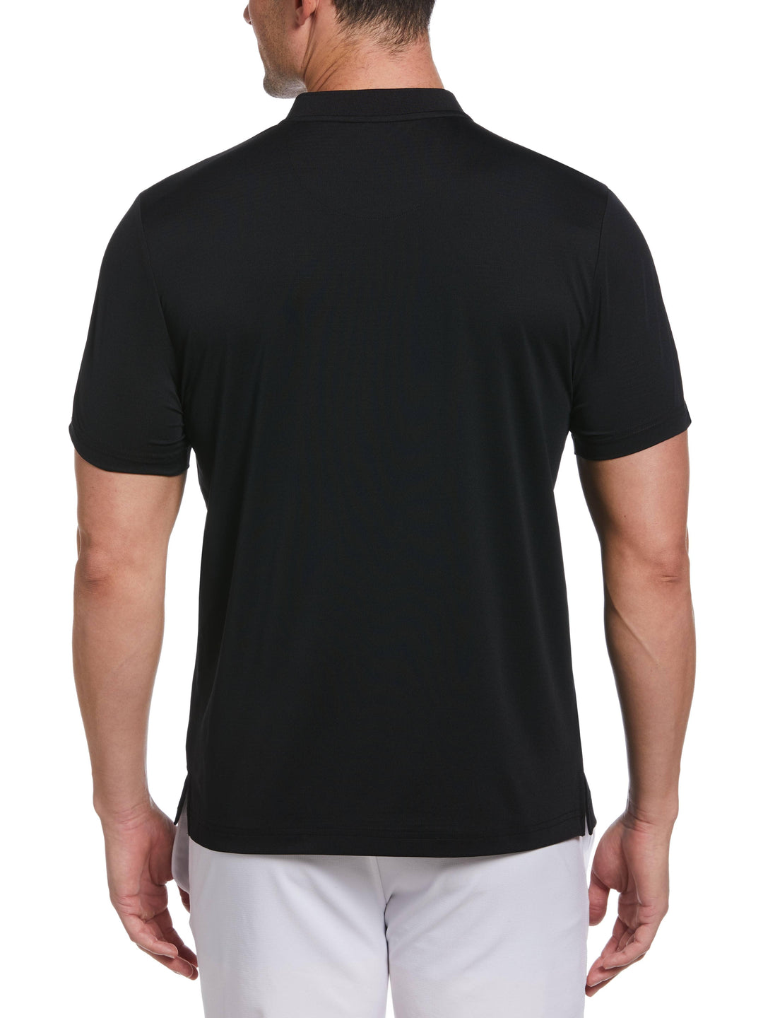 Pinhole Mesh Edge Tennis Polo (Caviar) 