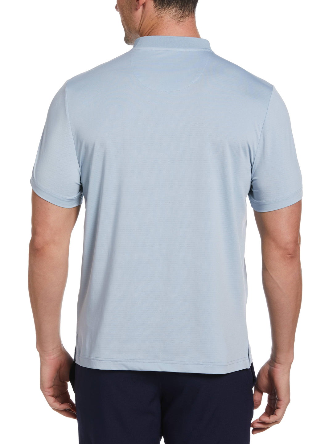 Pinhole Mesh Edge Tennis Polo (Blue Fog) 