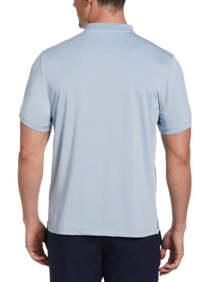 Pinhole Mesh Edge Tennis Polo (Blue Fog) 