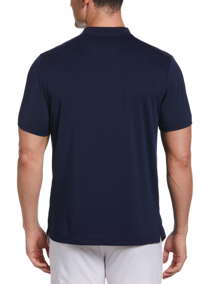 Pinhole Mesh Edge Tennis Polo (Peacoat) 