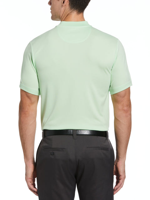 Baseball Collar Pique Golf Polo (Patina Green) 