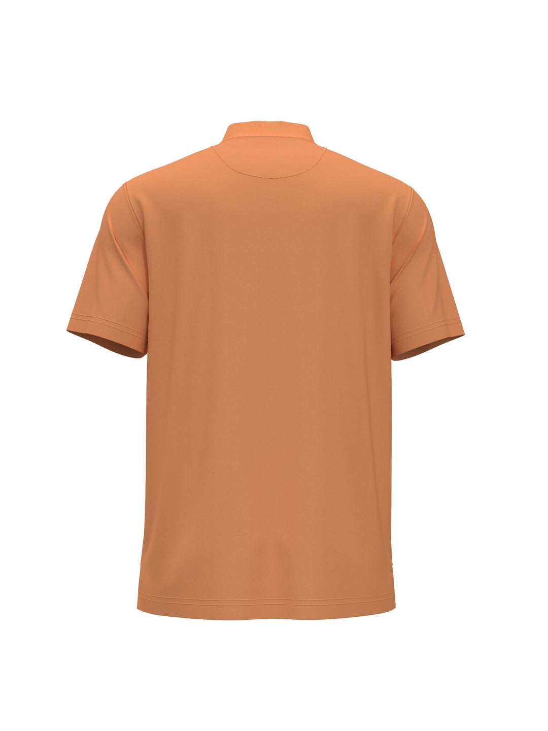 Pique Baseball Collar Golf Polo (Papaya) 