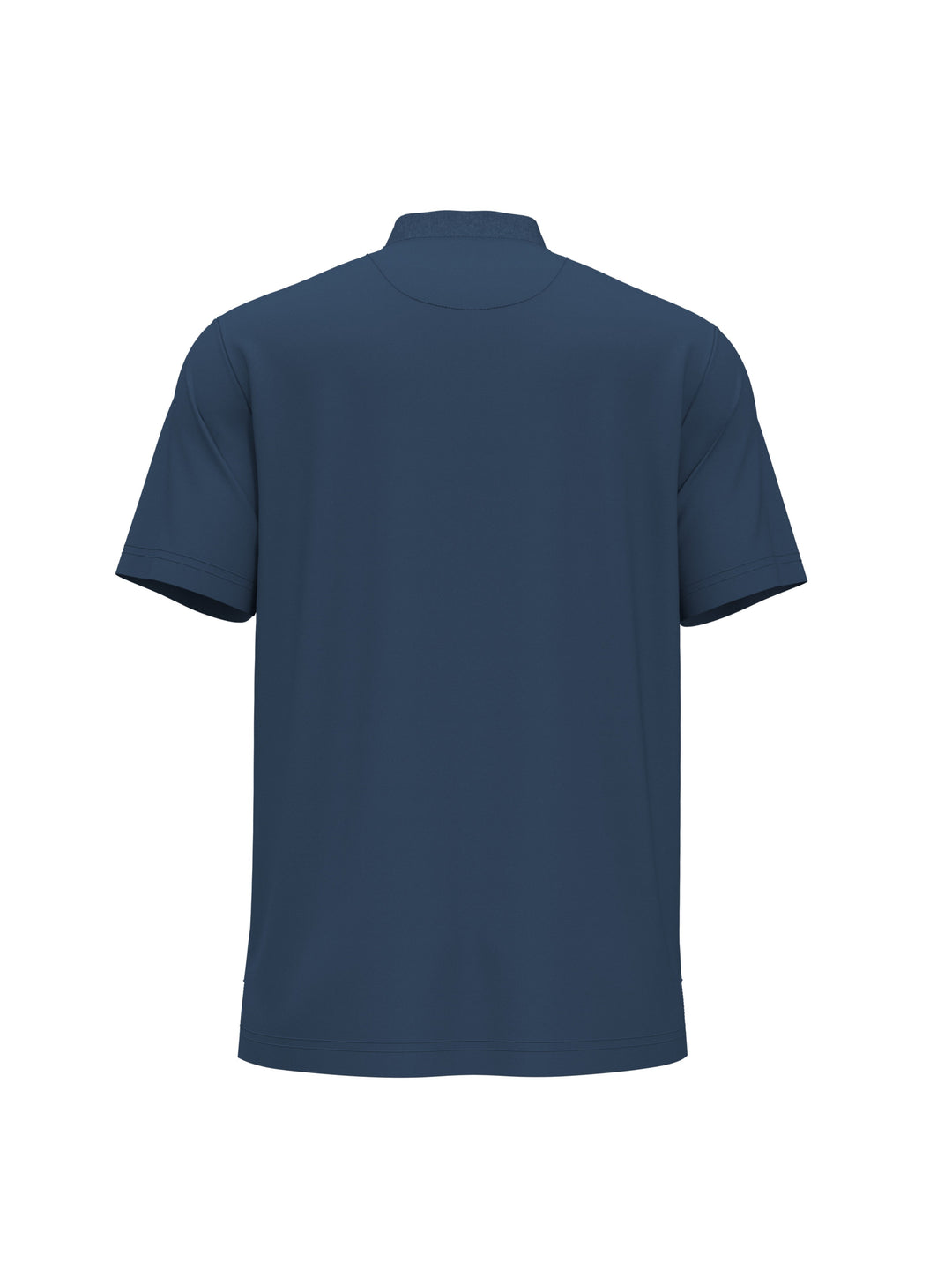 Pique Baseball Collar Golf Polo (Real Teal) 
