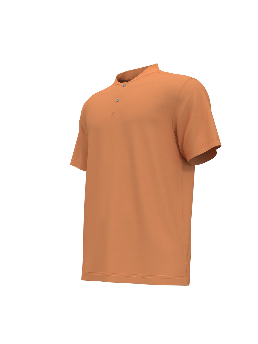Pique Baseball Collar Golf Polo (Papaya) 