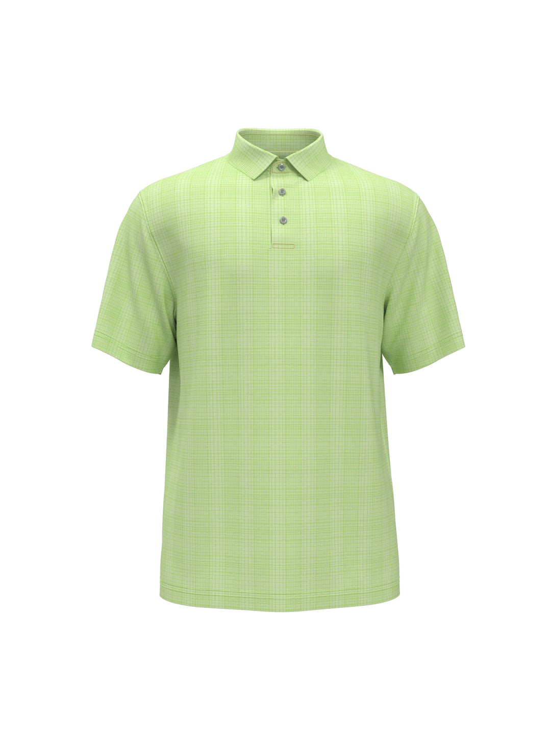 Plaid Golf Polo (Tomatillo) 