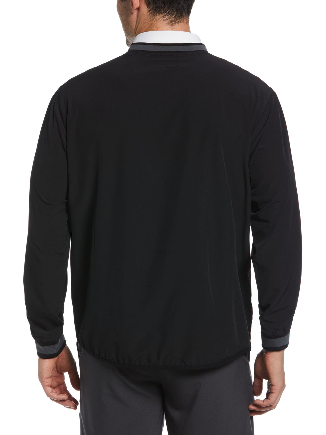 Premium 4-Way Stretch V-Neck Golf Pullover (Caviar) 