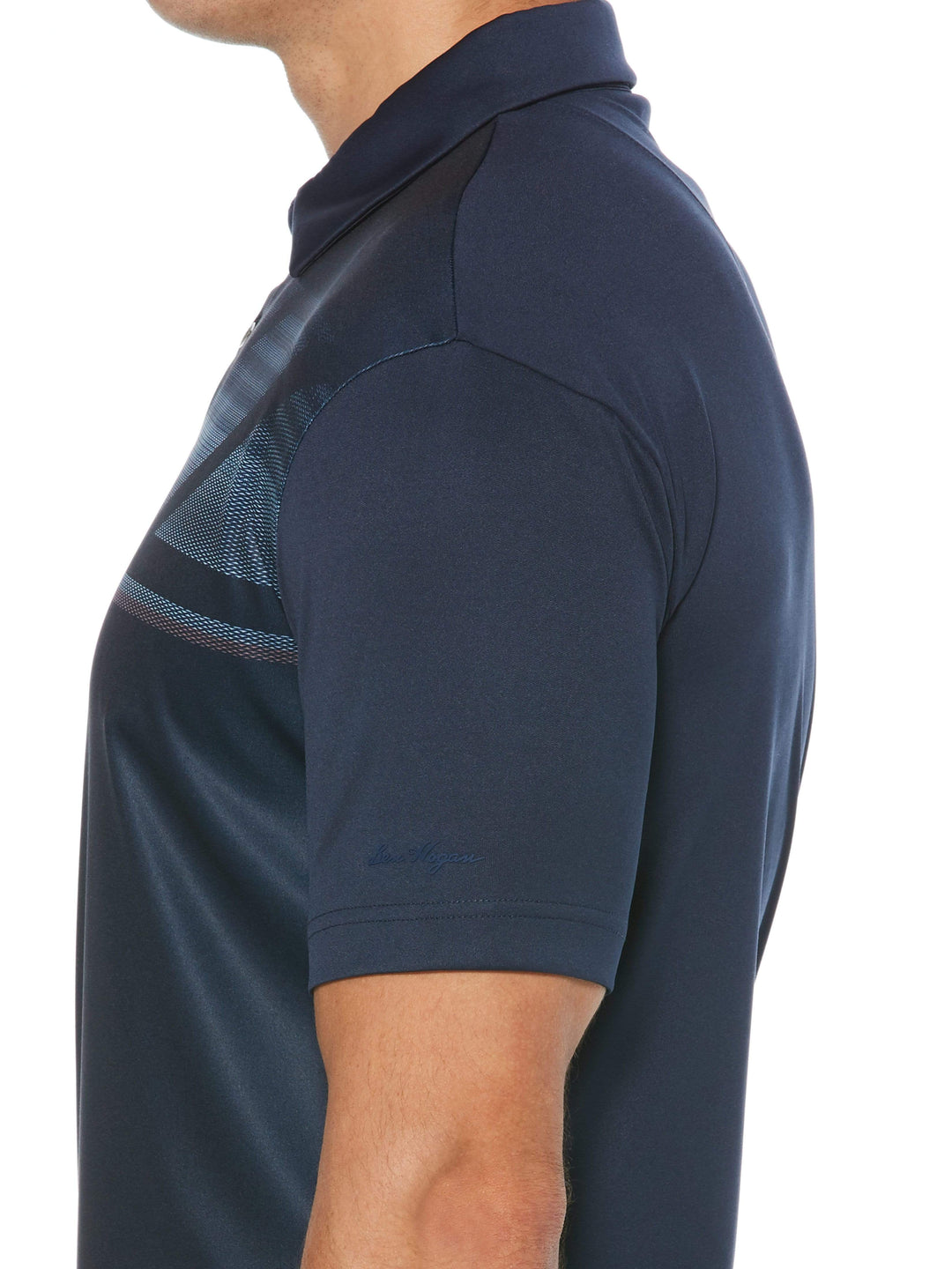Men's Printed Asymmetrical Polo