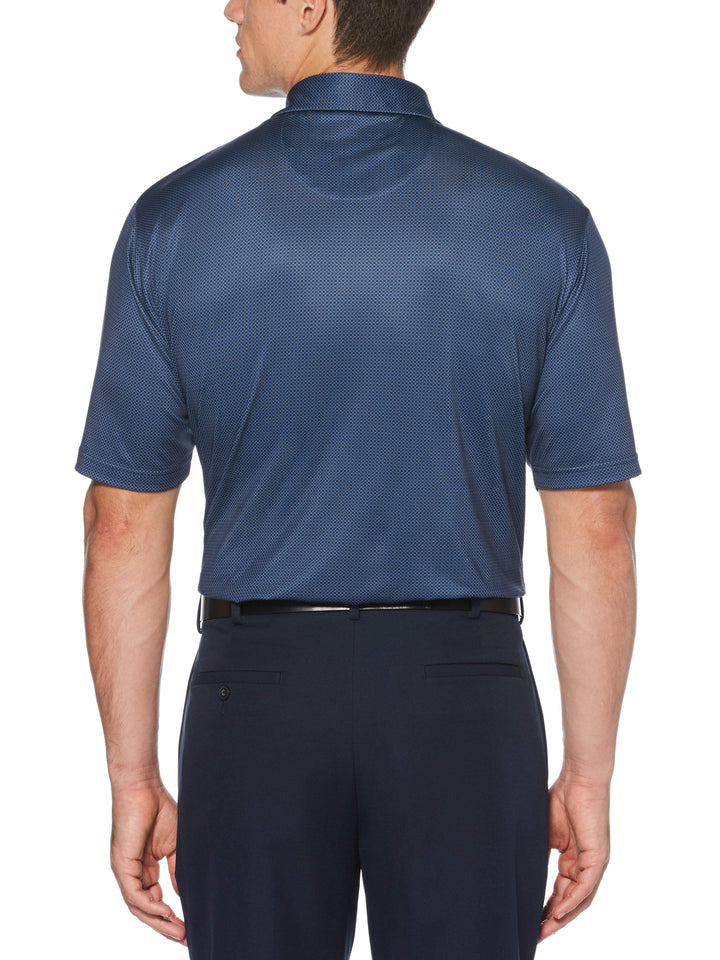 Men's Printed Mini Gingham Polo