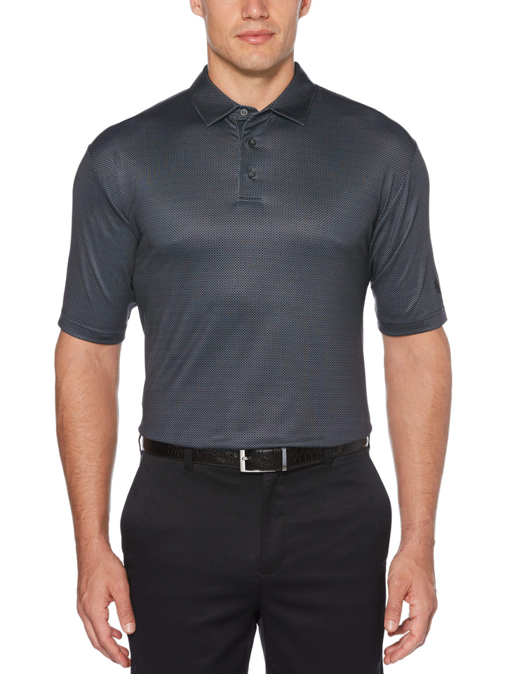 Men's Printed Mini Gingham Polo