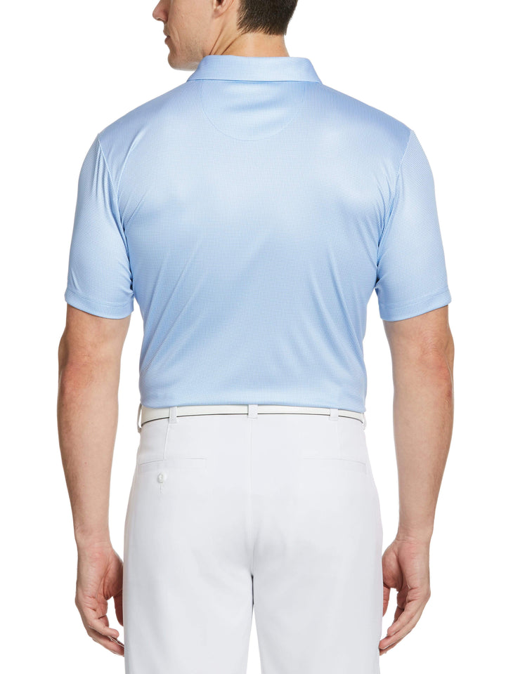 Men's Printed Mini Gingham Polo