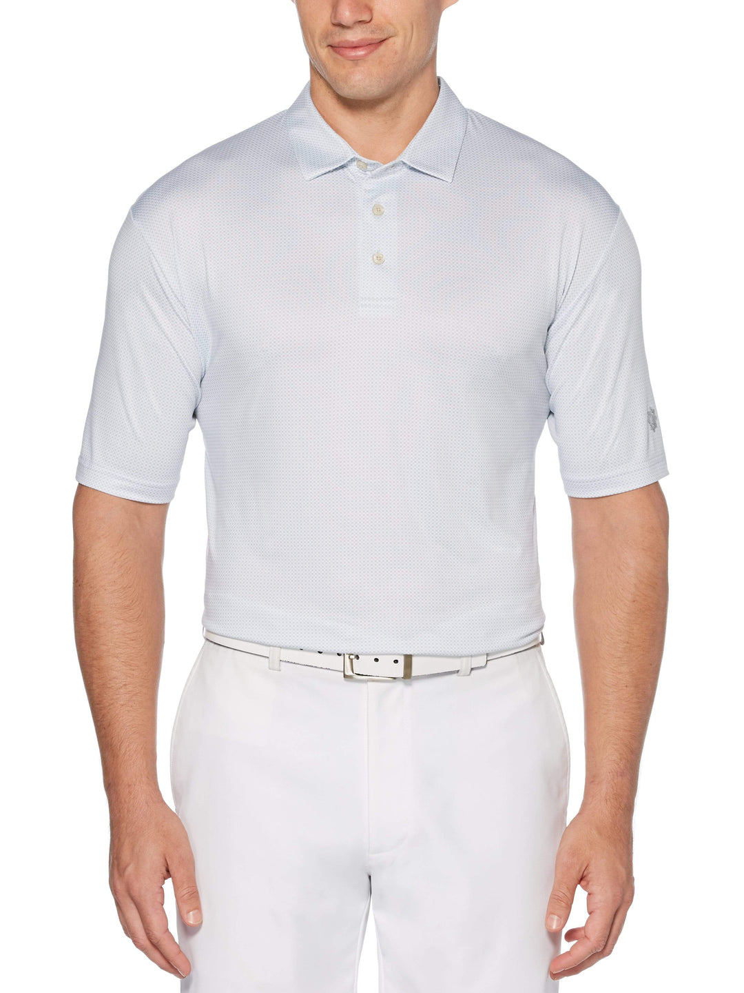 Men's Printed Mini Gingham Polo
