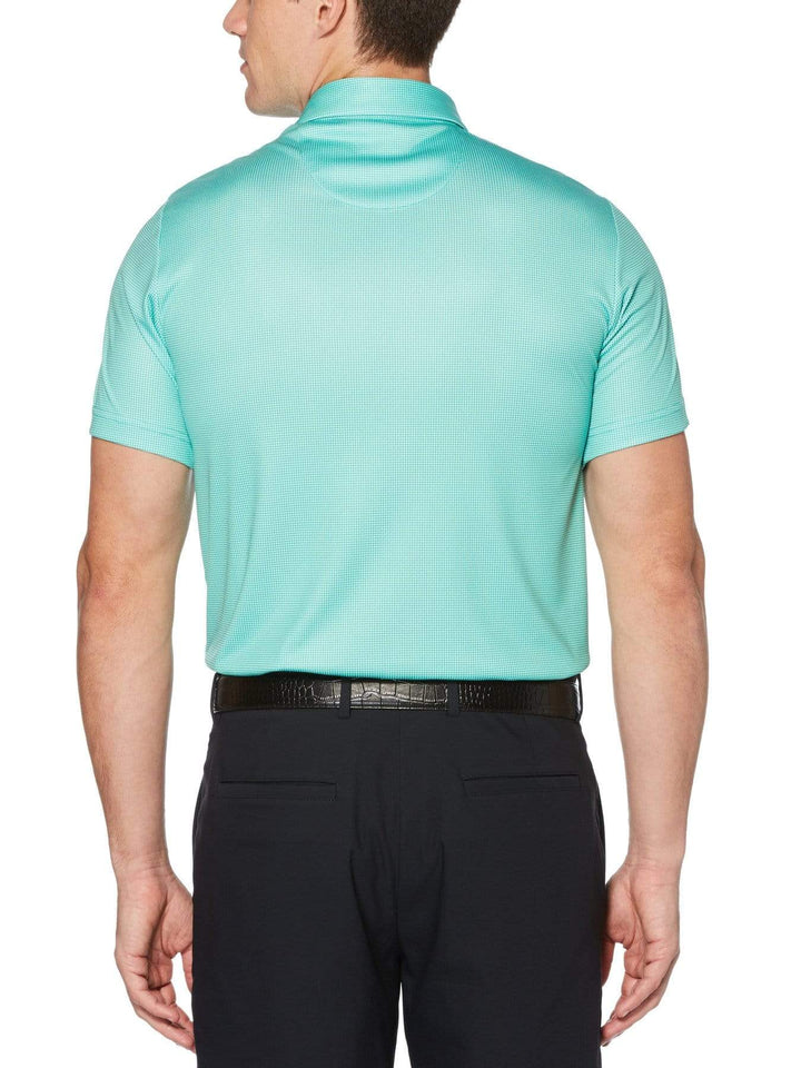 Men's Printed Mini Gingham Polo