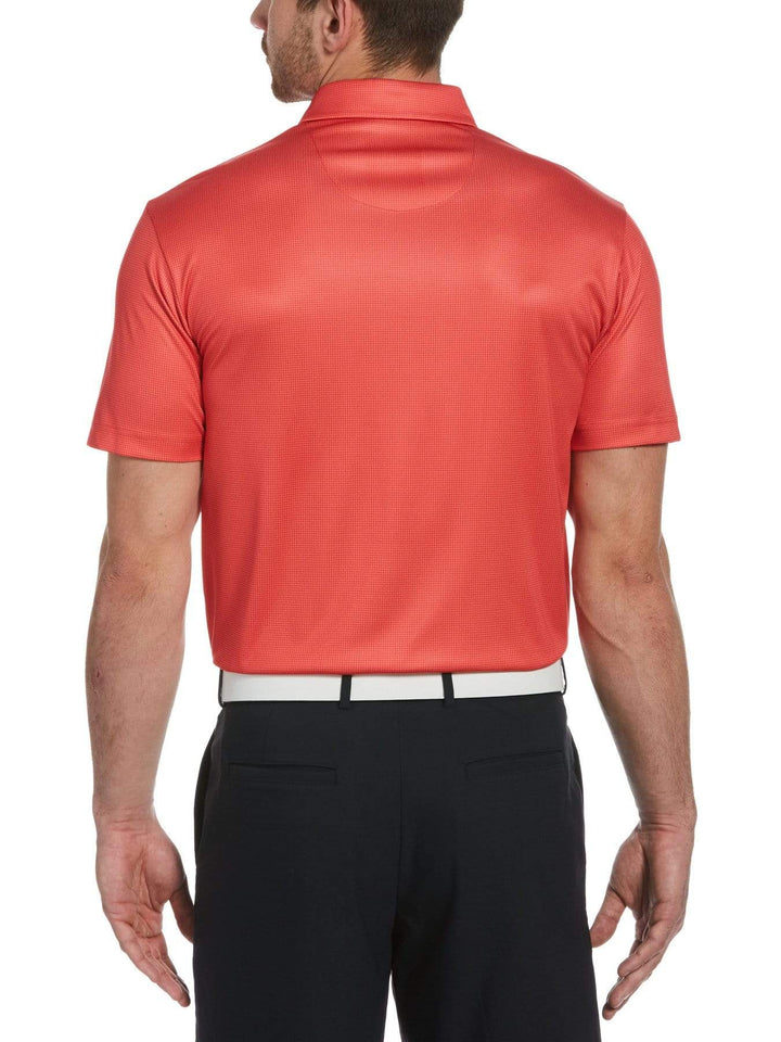 Men's Printed Mini Gingham Polo
