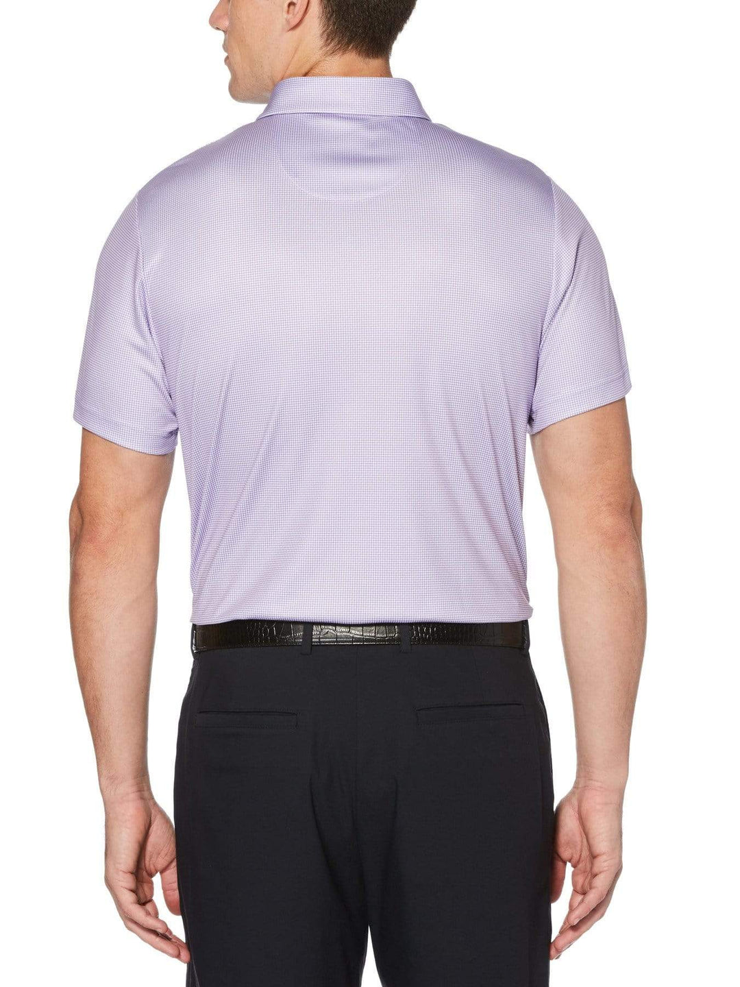 Men's Printed Mini Gingham Polo