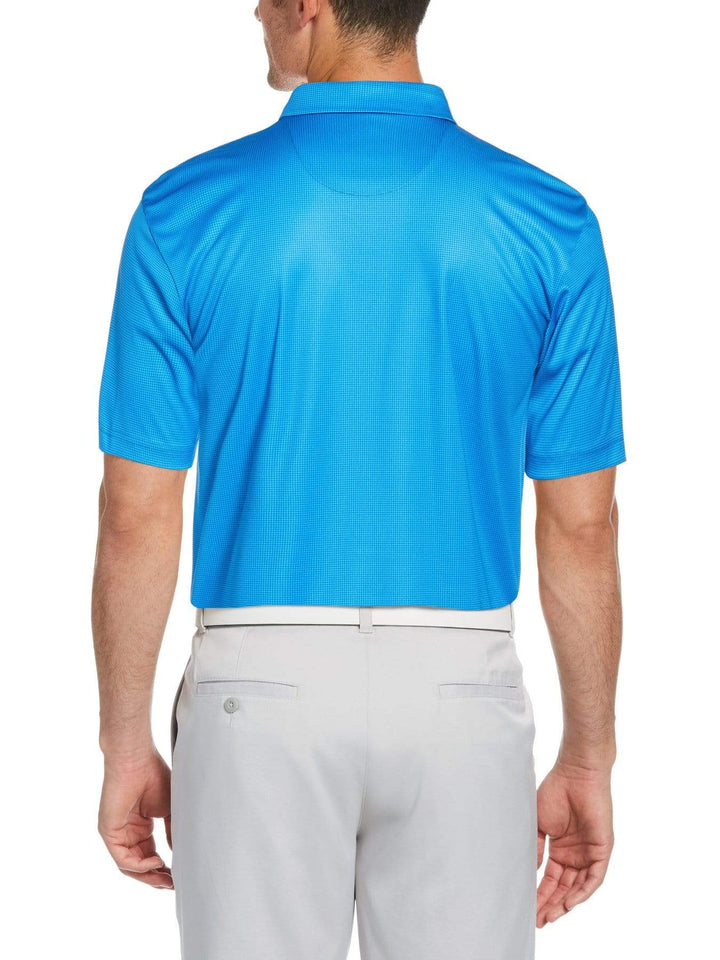 Men's Printed Mini Gingham Polo