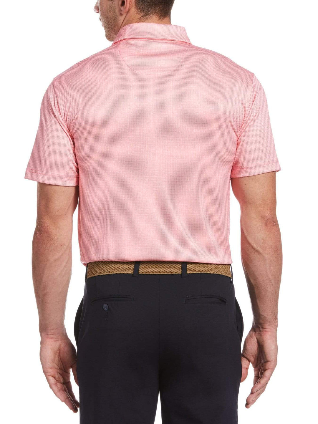 Men's Printed Mini Gingham Polo