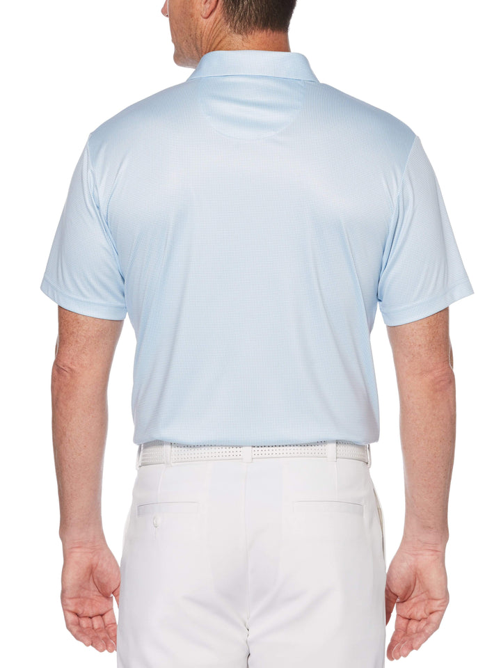 Men's Printed Mini Gingham Polo