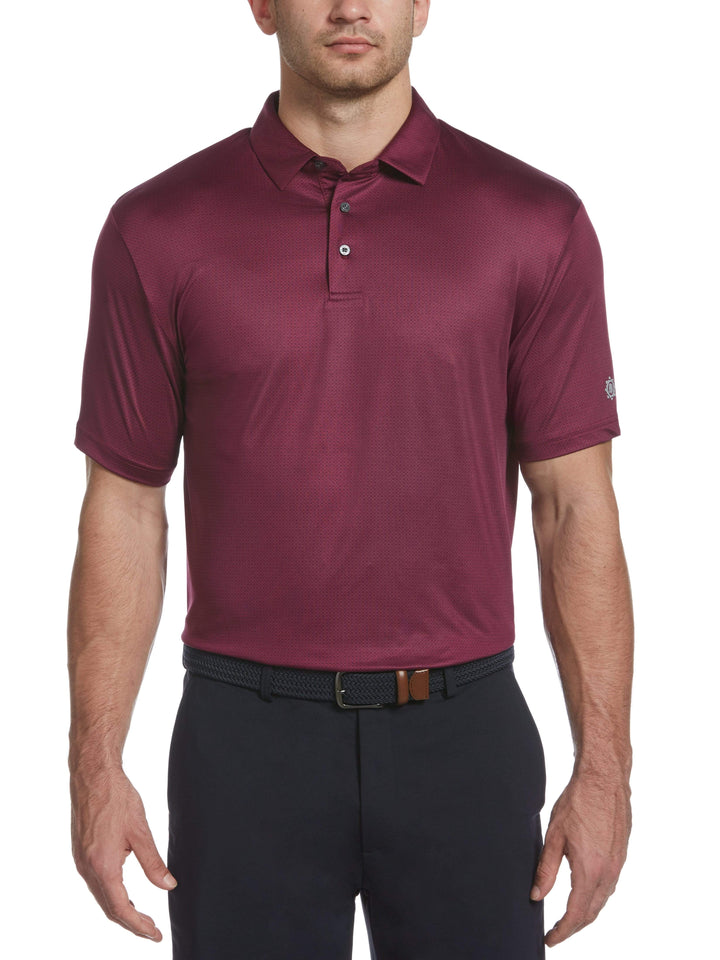 Men's Printed Mini Gingham Polo