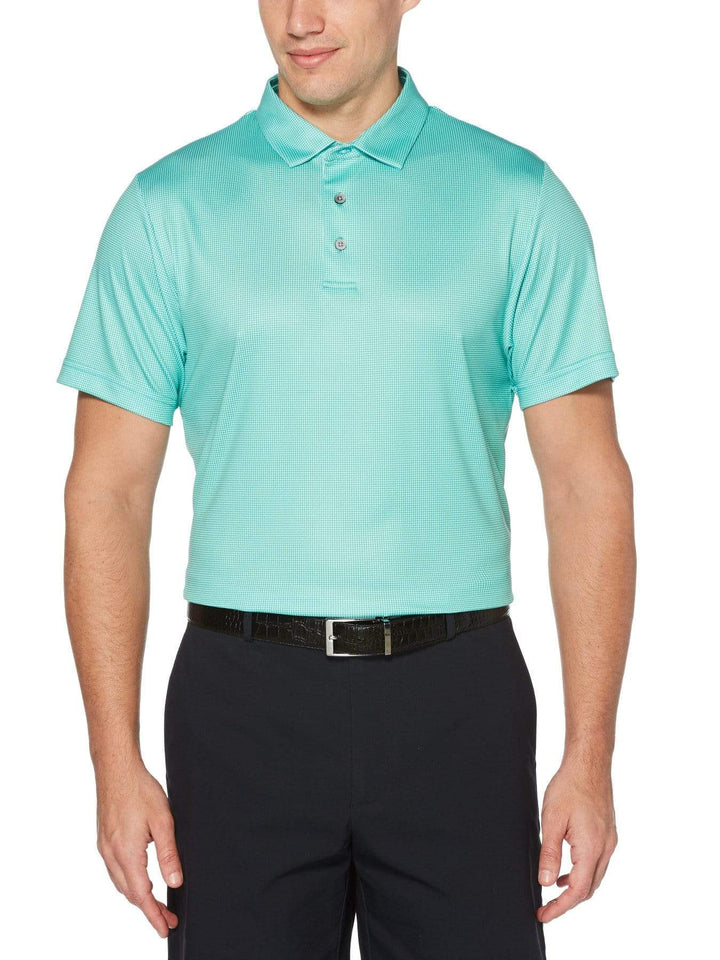 Men's Printed Mini Gingham Polo