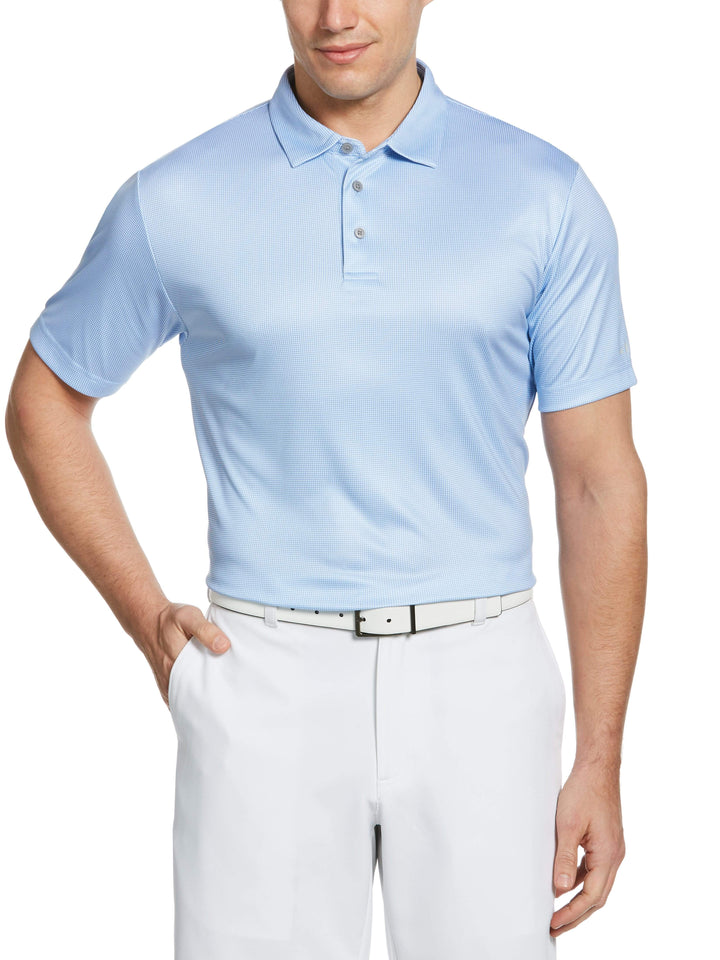 Men's Printed Mini Gingham Polo